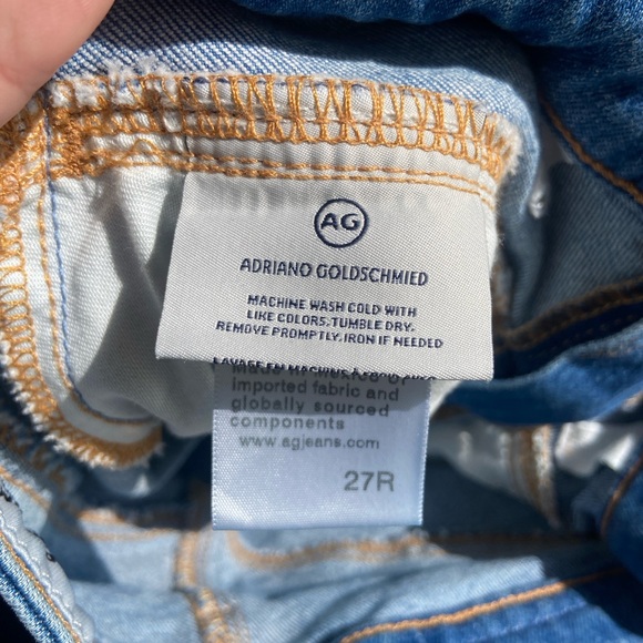 RARE! Ag Adriano Goldschmied The Kory X a line midi denim skirt EUC SZ 27 Fall! - Picture 3 of 11